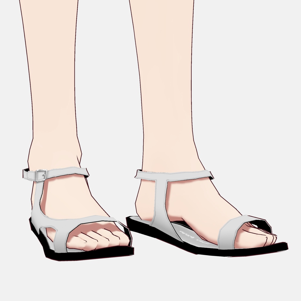 【VRoid】ツートンストラップサンダル Two-tone Strap Sandals