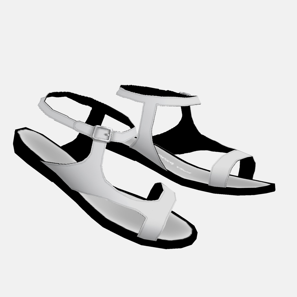 【VRoid】ツートンストラップサンダル Two-tone Strap Sandals