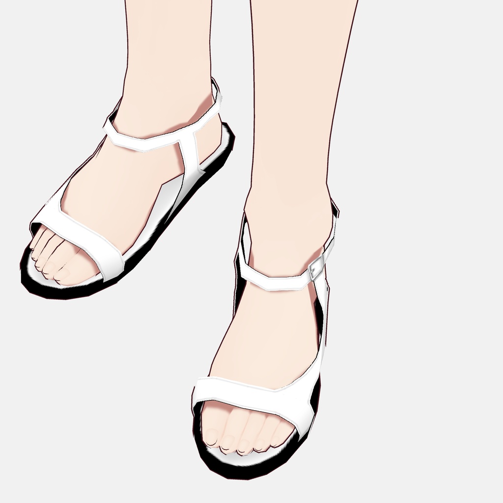 【VRoid】ツートンストラップサンダル Two-tone Strap Sandals