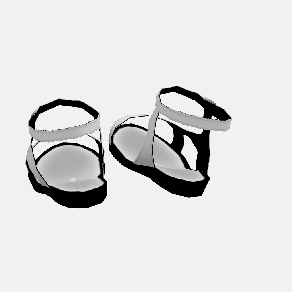 【VRoid】ツートンストラップサンダル Two-tone Strap Sandals