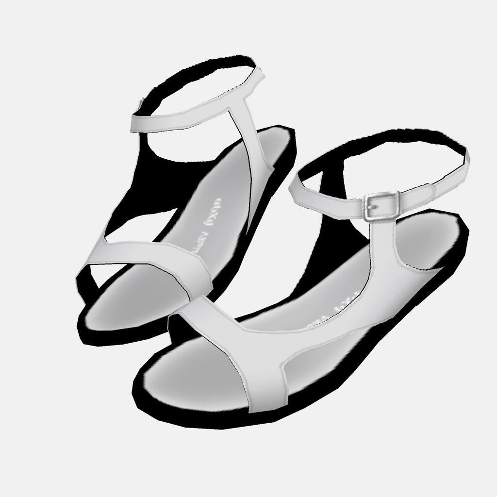 【VRoid】ツートンストラップサンダル Two-tone Strap Sandals