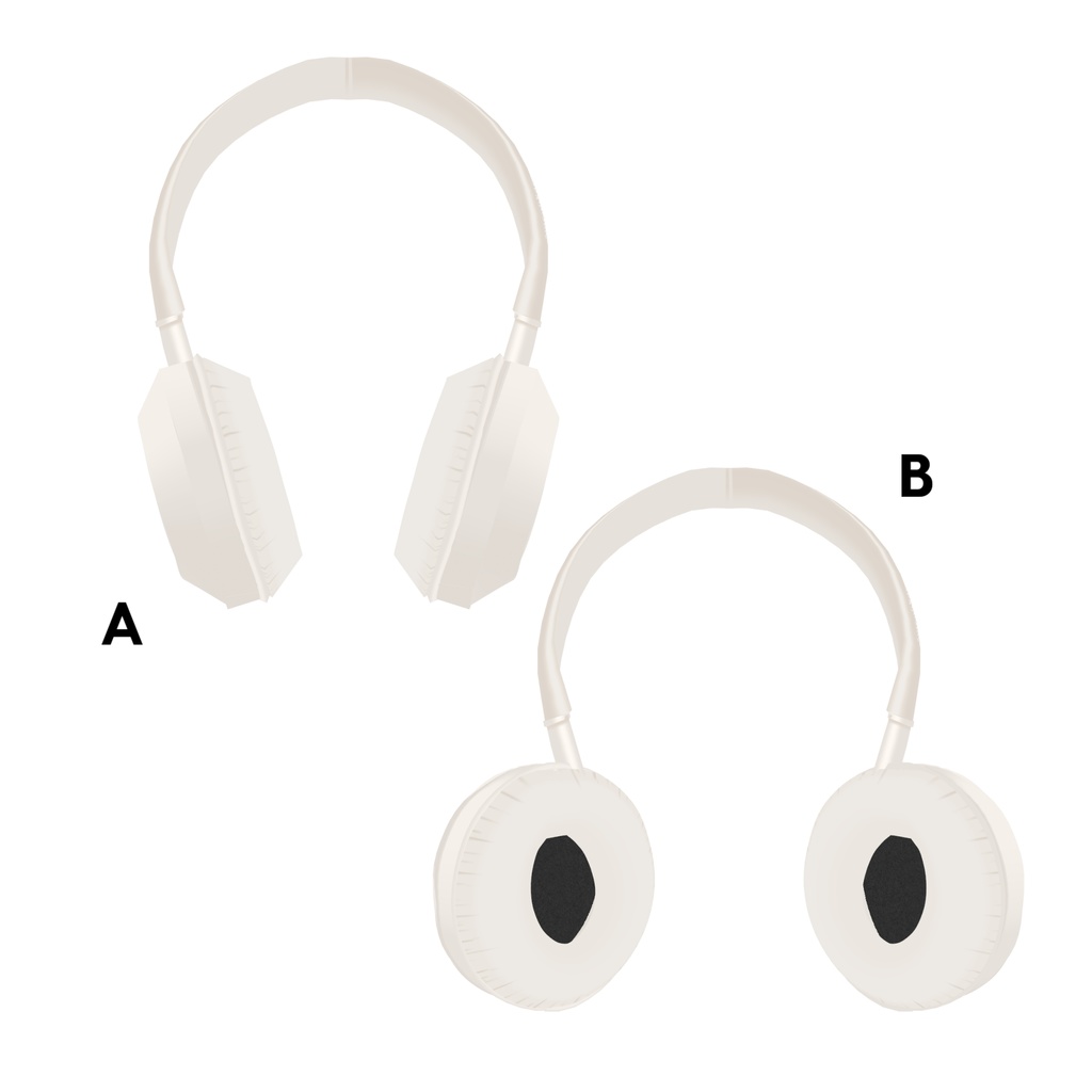 【VRoid】肩かけヘッドホン shoulder headphones