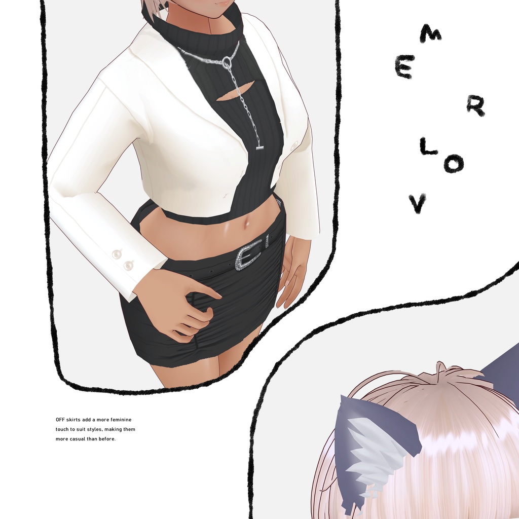 【VRoid】MERLOV「OFF」Women's Winter Clothing 2025AW