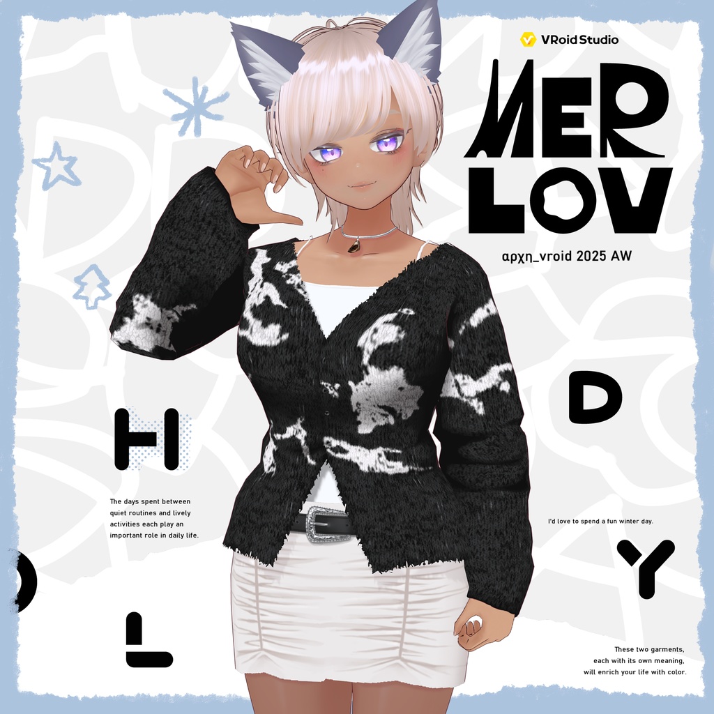 【VRoid】MERLOV「OFF」Women's Winter Clothing 2025AW