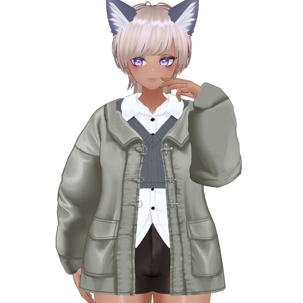 【VRoid】MERLOV UT+ レザージャケット