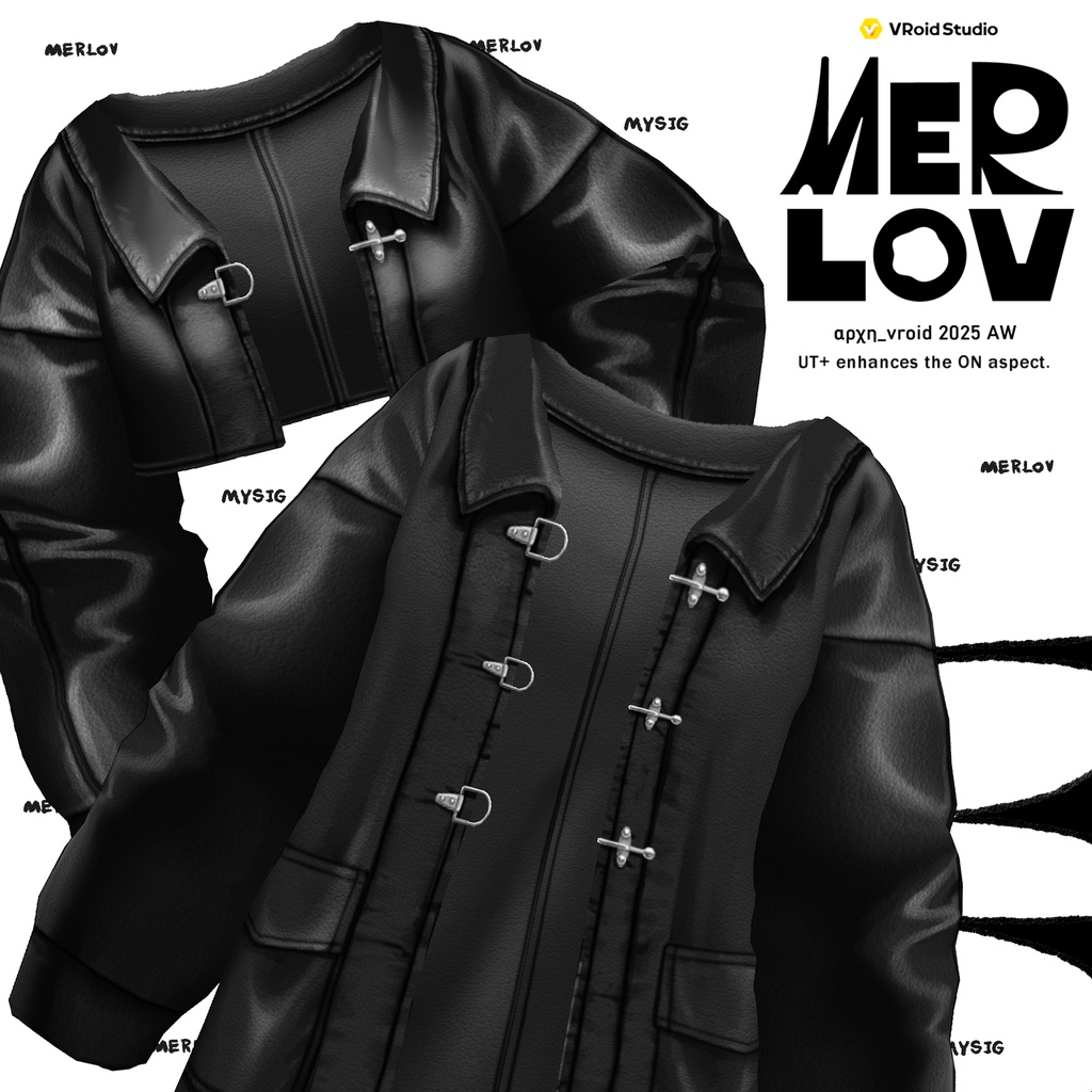 【VRoid】MERLOV UT+ レザージャケット