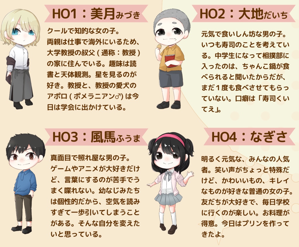 マーダーミステリー『黄金のメランコリー』4人用100分GMレス可