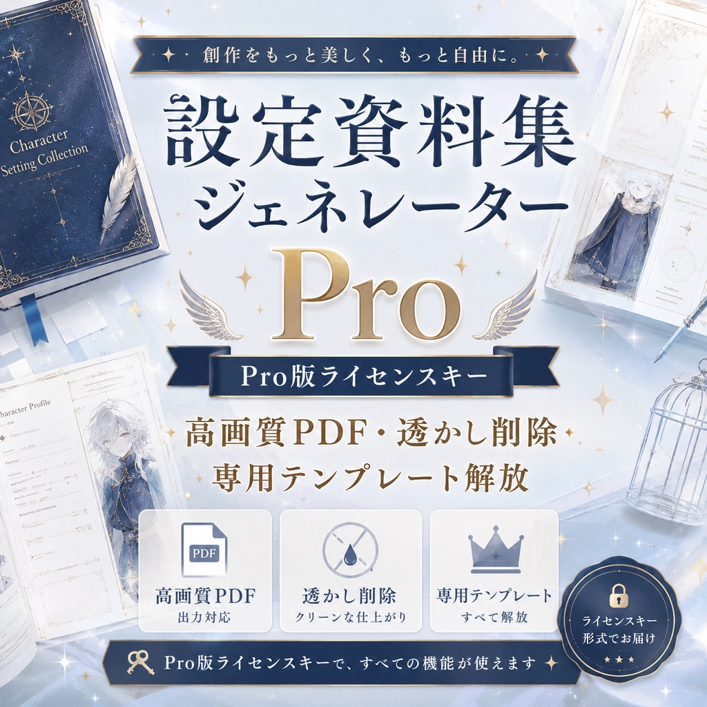 設定資料集ジェネレーター Pro版ライセンス