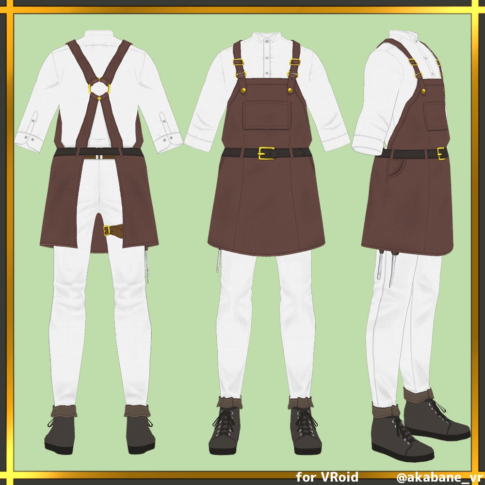 町工場のエプロン【#VRoid】