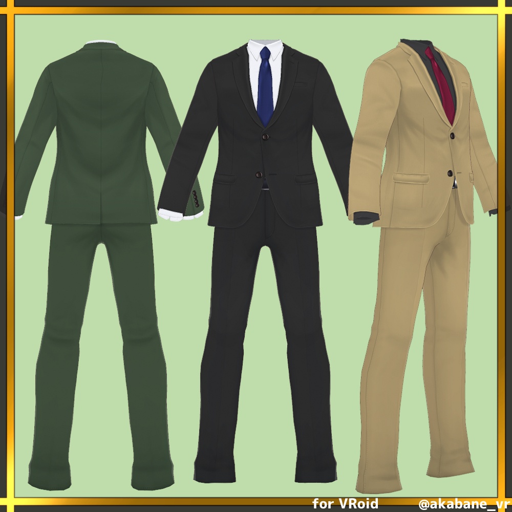 こだわりのビジネススーツ | Business suit【#VRoid】