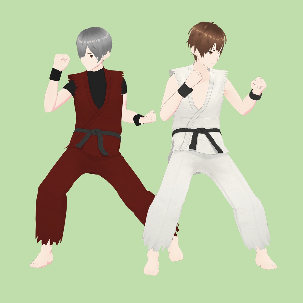 格闘家風の道着 | Fighter-style dogi【#VRoid】