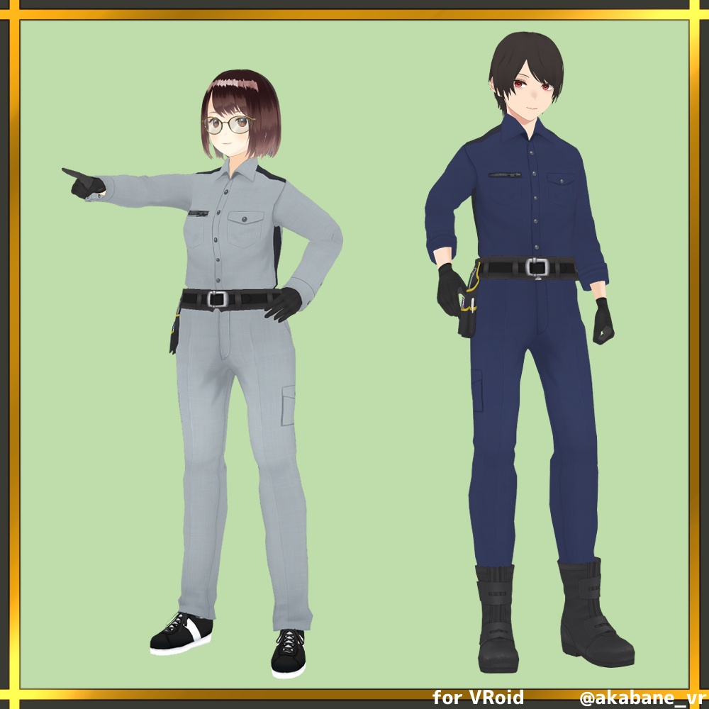 現場作業着セット | Work clothes set【#VRoid】