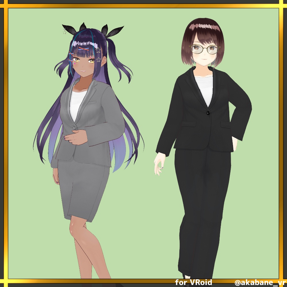 こだわりのレディーススーツ | ladies suit【#VRoid】