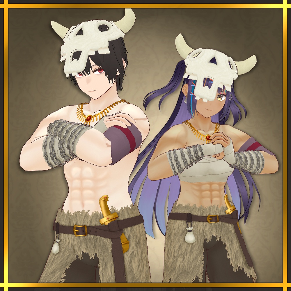 砂漠の盗賊団 -マッチョ幹部- | Desert bandits -macho executive-【#VRoid】