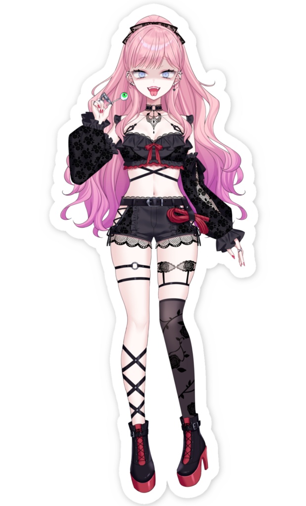 3か月記念立ち絵 ステッカー