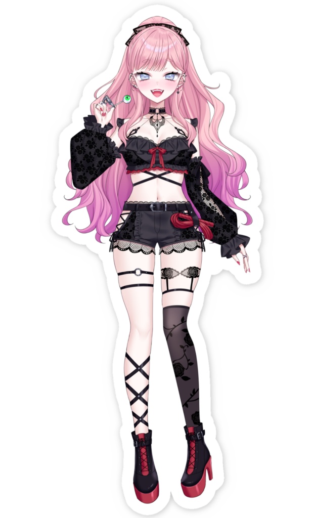 3か月記念立ち絵 ステッカー