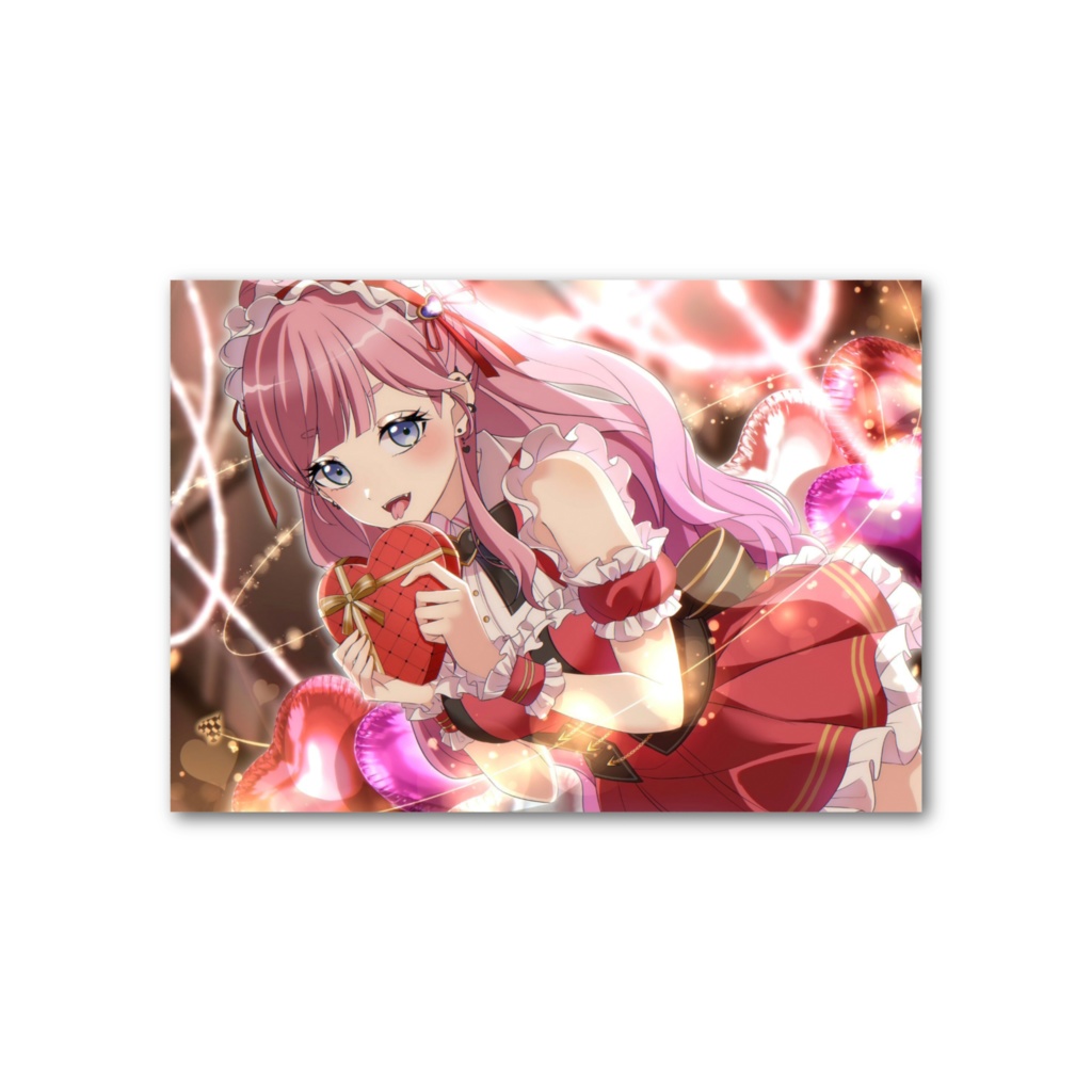 一枚絵　フォト風カード　2026　バレンタイン