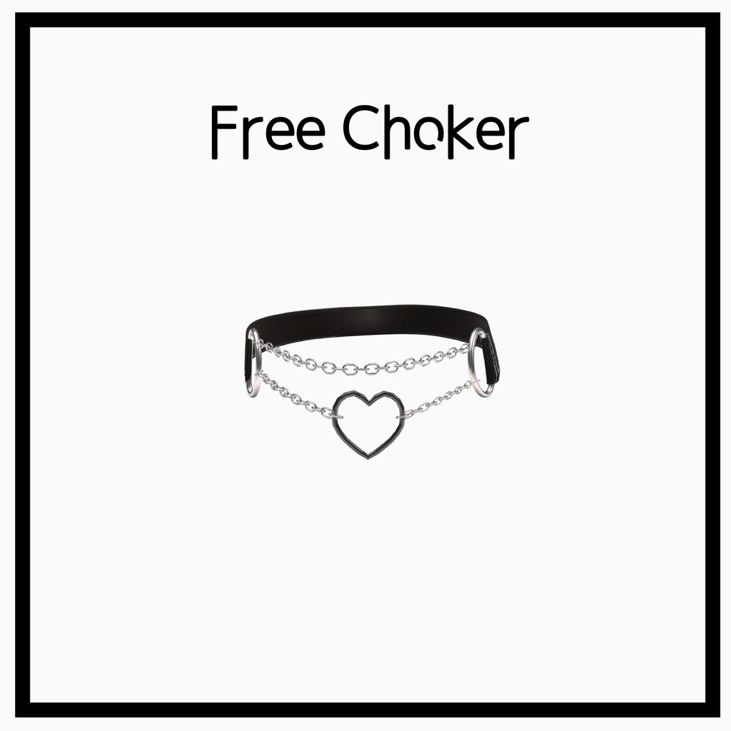 HeartLinkSyndrome🖤チョーカー無料×16colorネイル×4colorピアス【8アバター対応】