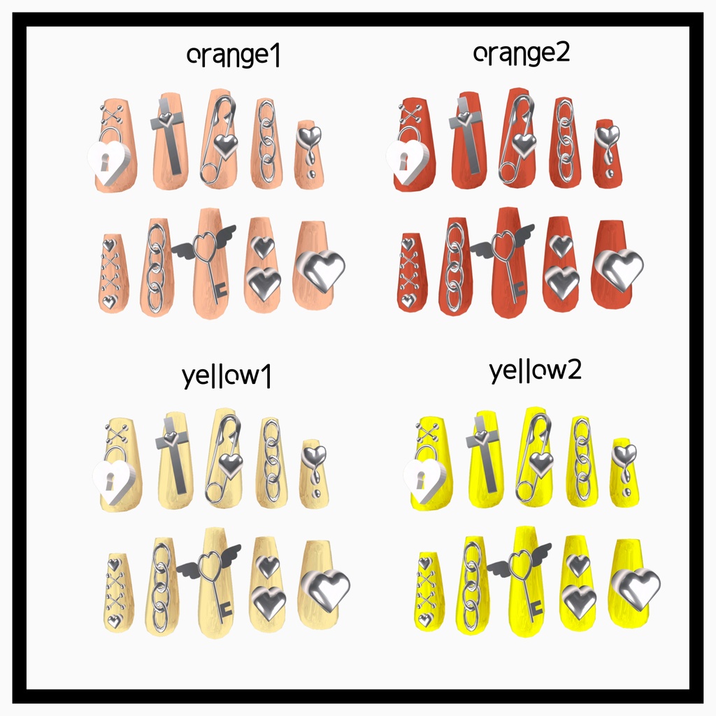 HeartLinkSyndrome🖤チョーカー無料×16colorネイル×4colorピアス【8アバター対応】