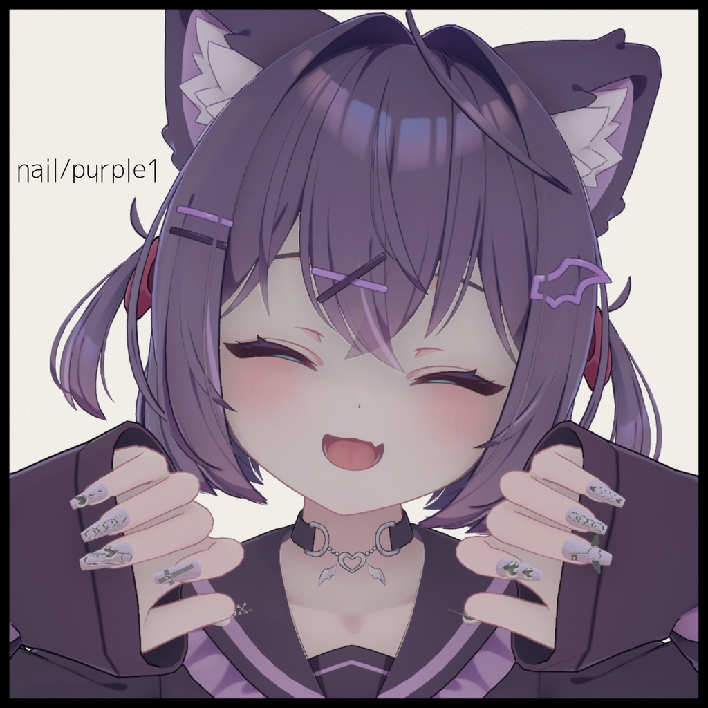 HeartLinkSyndrome🖤チョーカー無料×16colorネイル×4colorピアス【8アバター対応】