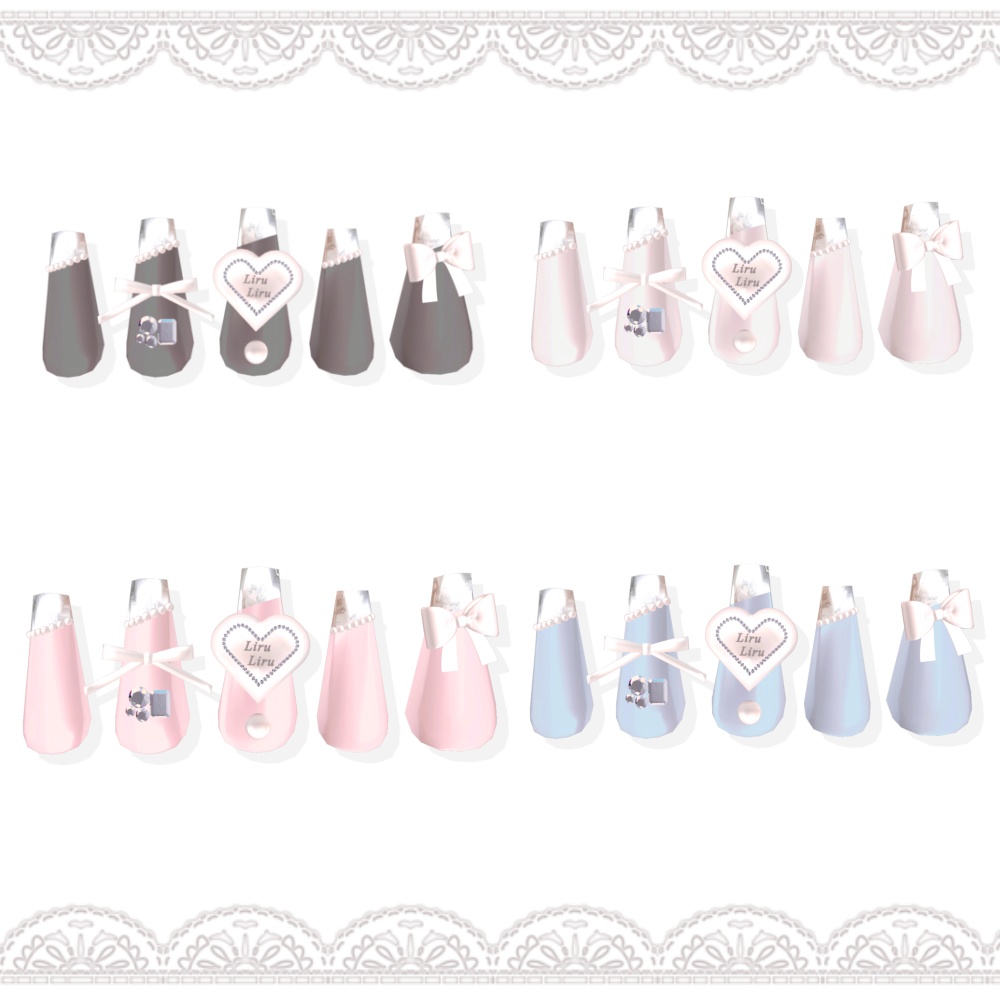 【Free Nail】Twinkle Veil Nail 💗 8 Avatars|Follower 100 Over Thanks!