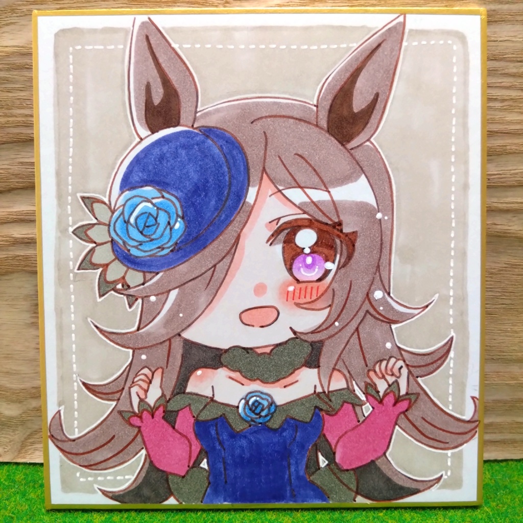 11/26.12:00~販売 ぱかステ2新作 ウマ娘ミニ色紙 ライスシャワー