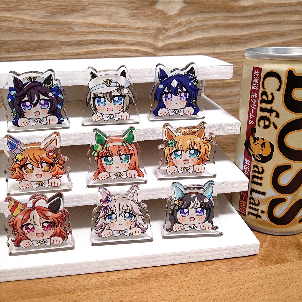 つめるかもしれない自立ミニアクリルスタンド全3種