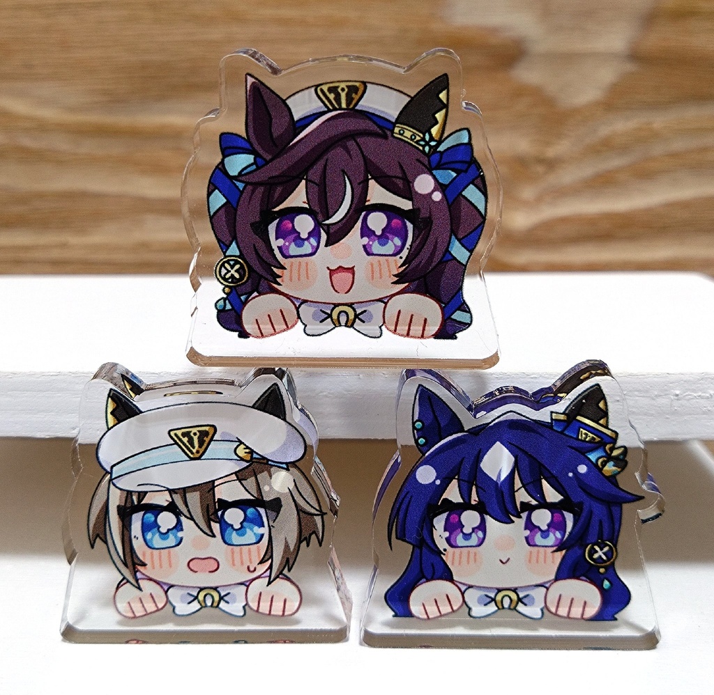 つめるかもしれない自立ミニアクリルスタンド全3種