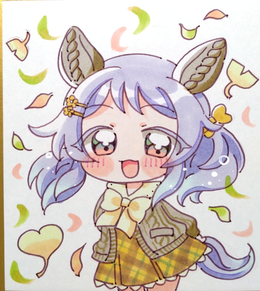 ウマ娘　ミニ色紙　秋ヒシミラクル①