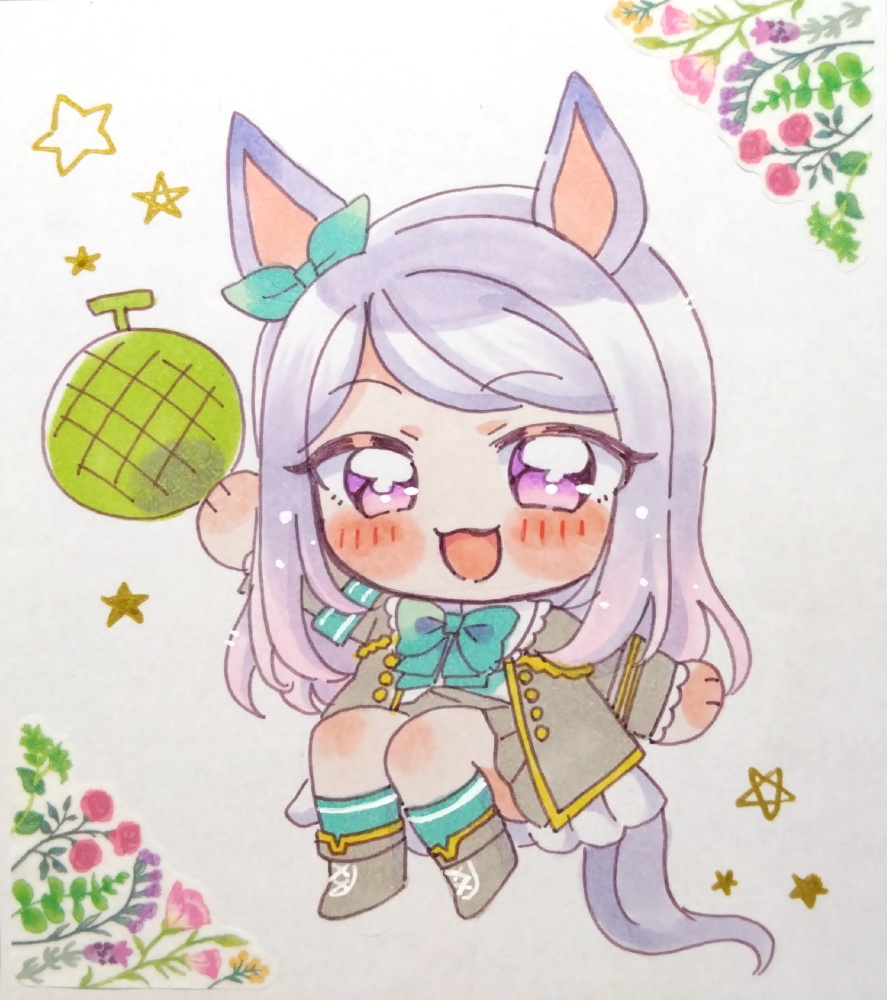 C107ウマ娘色紙(小色紙)メジロマックイーン サクラローレル