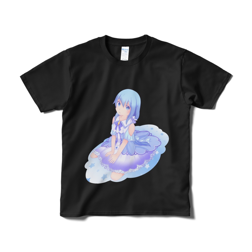 【SALE】【新人VTuber/水月なるか】オリジナルTシャツ(ブラック)