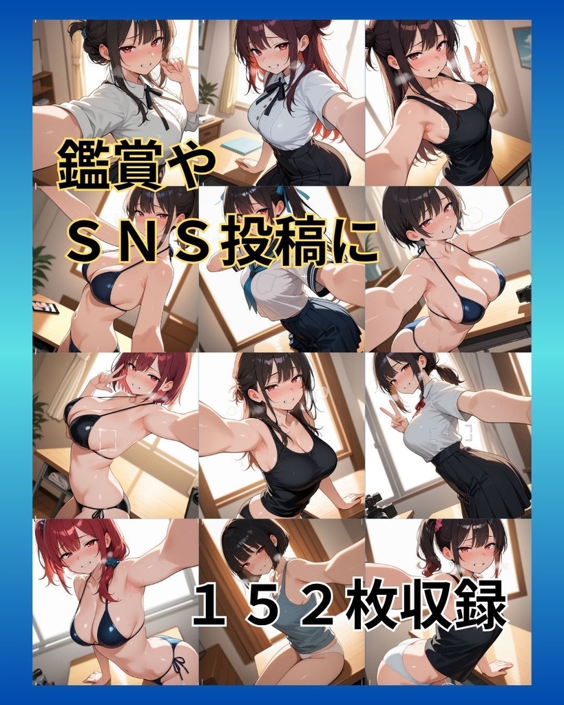 【2次利用可】自撮女子 CG素材集【152枚】