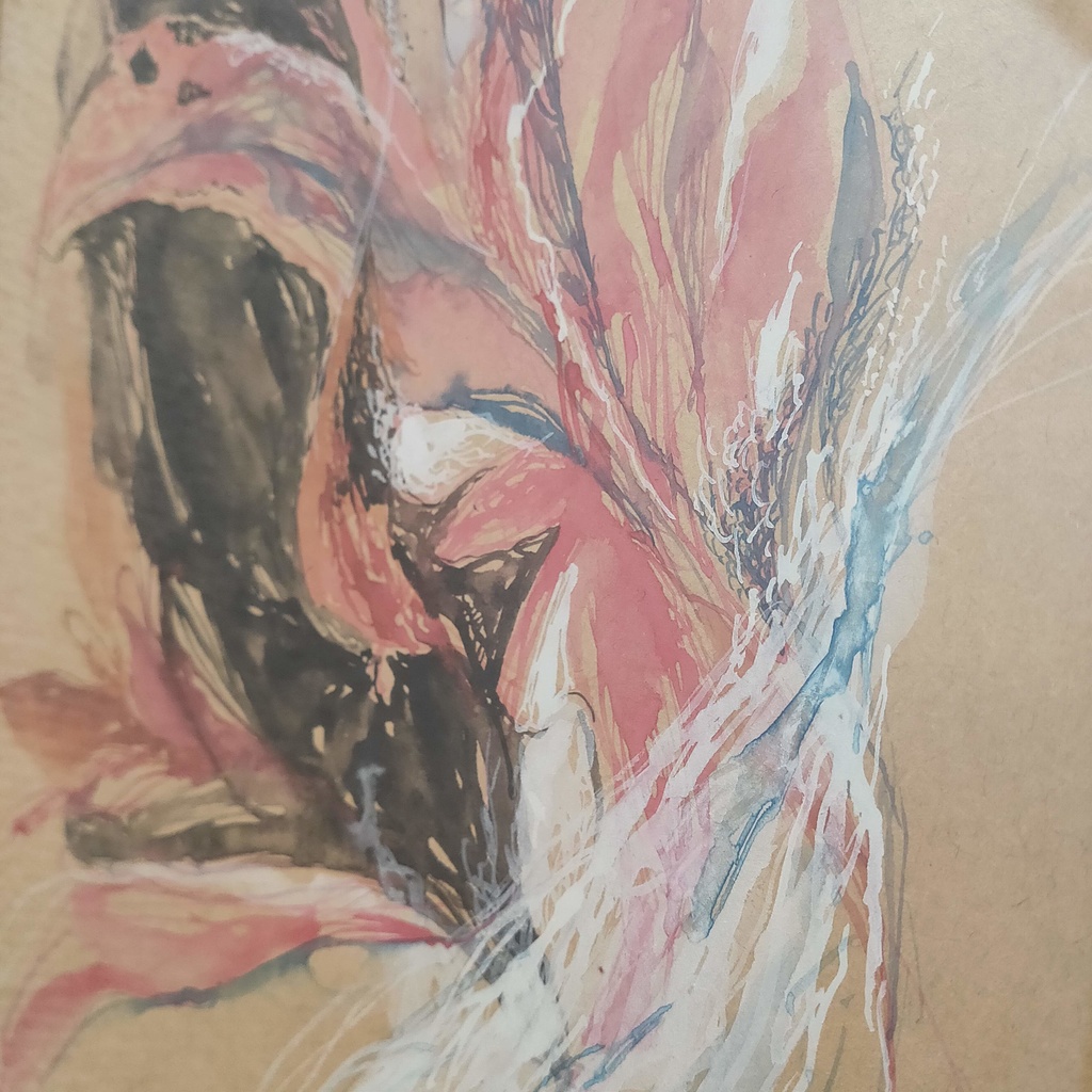 水彩原画「はな」 【A4サイズ・送料込み】