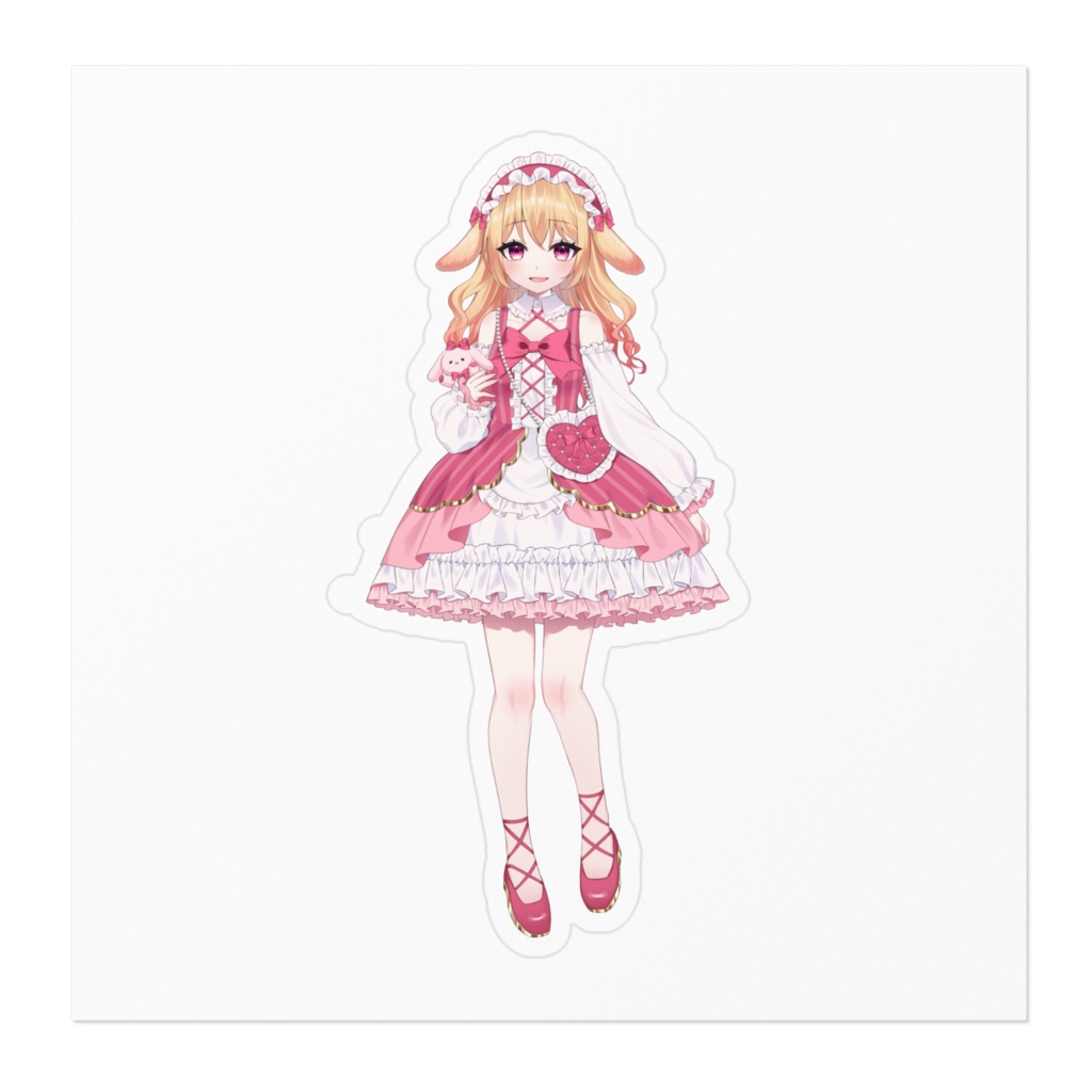 ステッカー(うさぎ姿)