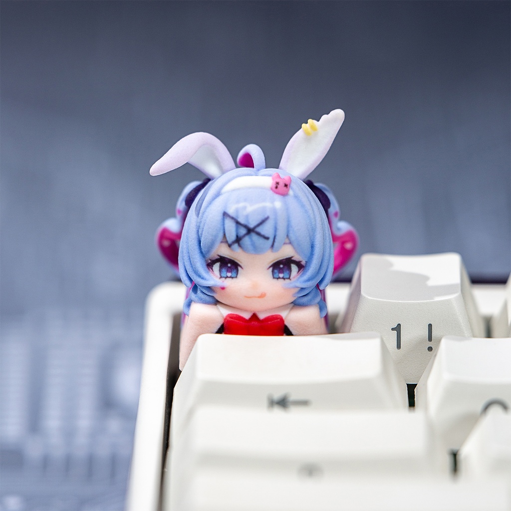 初音ミク Miku風 メカニカルキーボードデフォルメキーキャップ シンフォニー/ラビットホール/雪ミク/招きミク 4種選択可 MXスイッチ対応 超高精細彩色レジン造形 同人グッズ