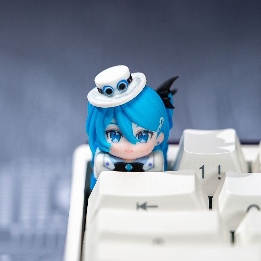初音ミク Miku風 メカニカルキーボードデフォルメキーキャップ 第2弾 デコミク(Light / Dark)・レーシングミク2026・MIKU WITH YOU 2025 4種選択可 MXスイッチ対応 超高精細彩色レジン造形 同人グッズ