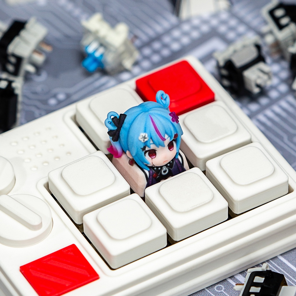 初音ミク Miku風 メカニカルキーボードデフォルメキーキャップ 第2弾 デコミク(Light / Dark)・レーシングミク2026・MIKU WITH YOU 2025 4種選択可 MXスイッチ対応 超高精細彩色レジン造形 同人グッズ