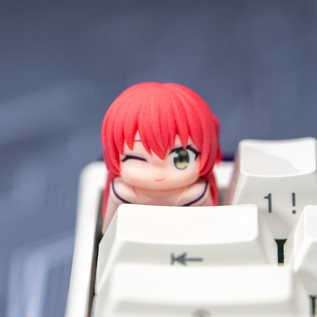 ぼっち・ざ・ろっく! 結束バンド メカニカルキーボードデフォルメキーキャップ 後藤ひとり・伊地知虹夏・山田リョウ・喜多郁代 4種選択可 MXスイッチ対応 超高精細彩色レジン造形 同人グッズ
