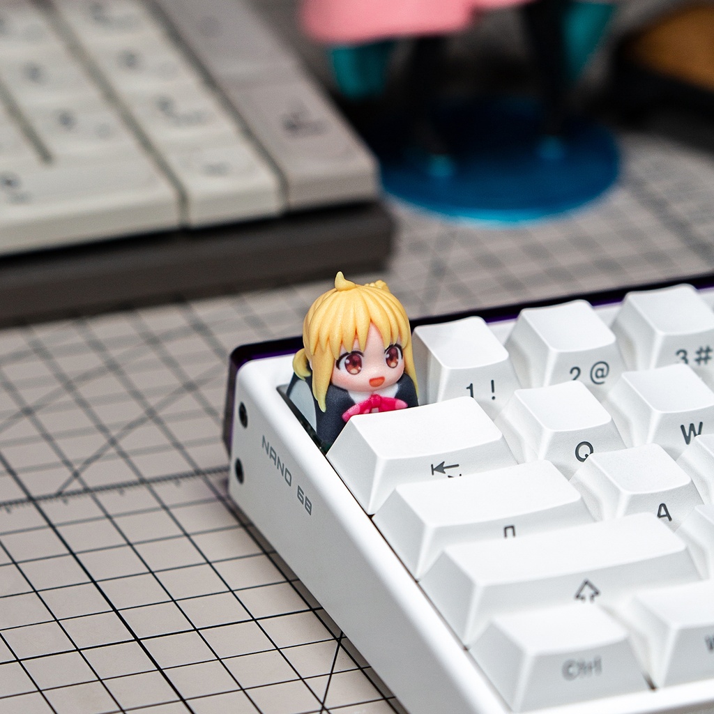 ぼっち・ざ・ろっく! 結束バンド メカニカルキーボードデフォルメキーキャップ 後藤ひとり・伊地知虹夏・山田リョウ・喜多郁代 4種選択可 MXスイッチ対応 超高精細彩色レジン造形 同人グッズ