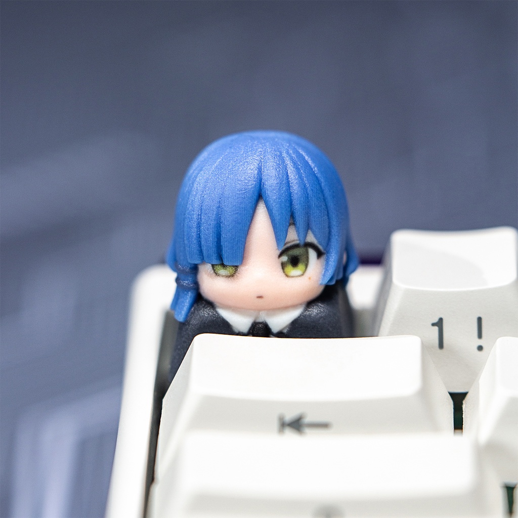 ぼっち・ざ・ろっく! 結束バンド メカニカルキーボードデフォルメキーキャップ 後藤ひとり・伊地知虹夏・山田リョウ・喜多郁代 4種選択可 MXスイッチ対応 超高精細彩色レジン造形 同人グッズ