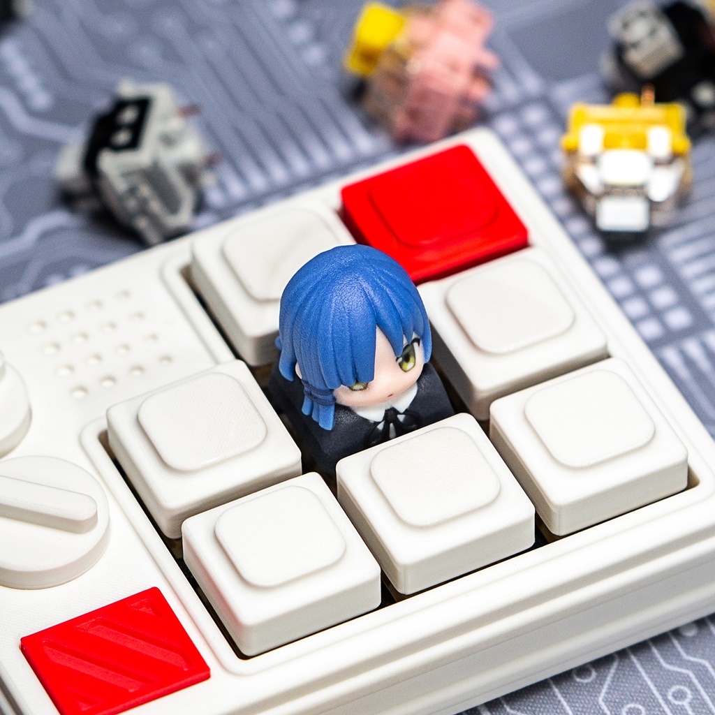 ぼっち・ざ・ろっく! 結束バンド メカニカルキーボードデフォルメキーキャップ 後藤ひとり・伊地知虹夏・山田リョウ・喜多郁代 4種選択可 MXスイッチ対応 超高精細彩色レジン造形 同人グッズ