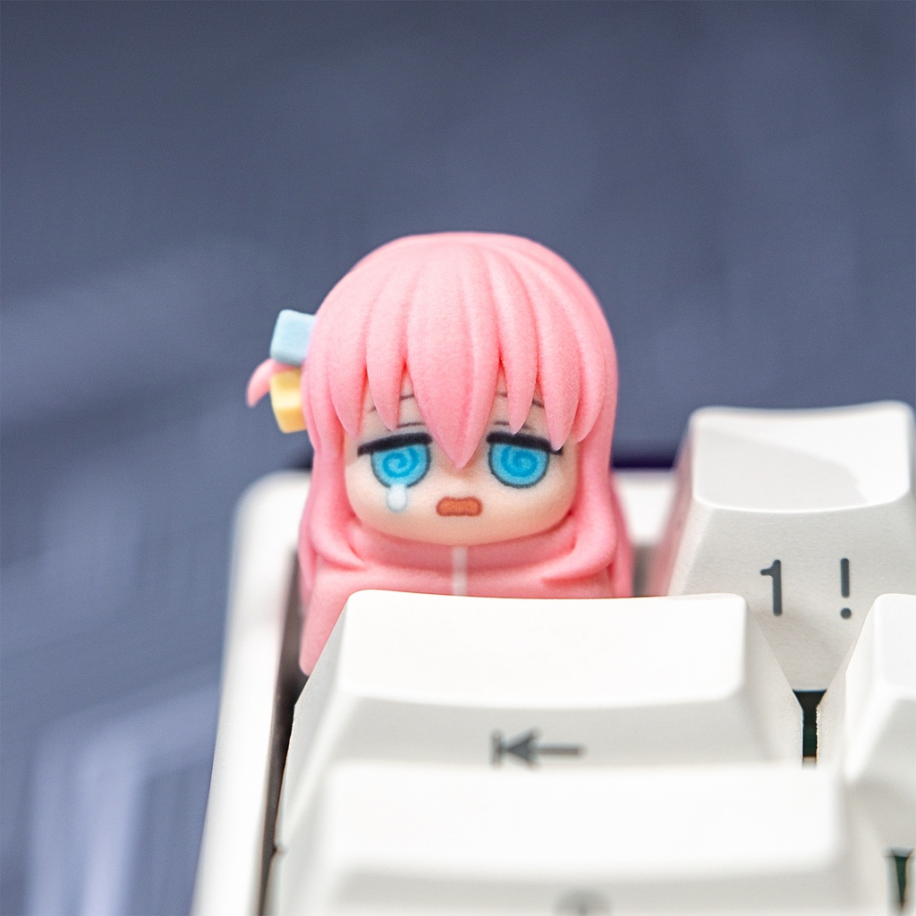ぼっち・ざ・ろっく! 結束バンド メカニカルキーボードデフォルメキーキャップ 後藤ひとり・伊地知虹夏・山田リョウ・喜多郁代 4種選択可 MXスイッチ対応 超高精細彩色レジン造形 同人グッズ