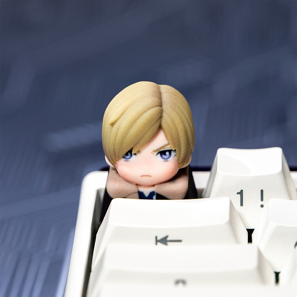 バイオハザード Fan-made メカニカルキーボードデフォルメキーキャップ 第1弾 レオン・エイダ・クレア・ジル 4種選択可 MXスイッチ対応 超高精細彩色レジン造形 同人グッズ