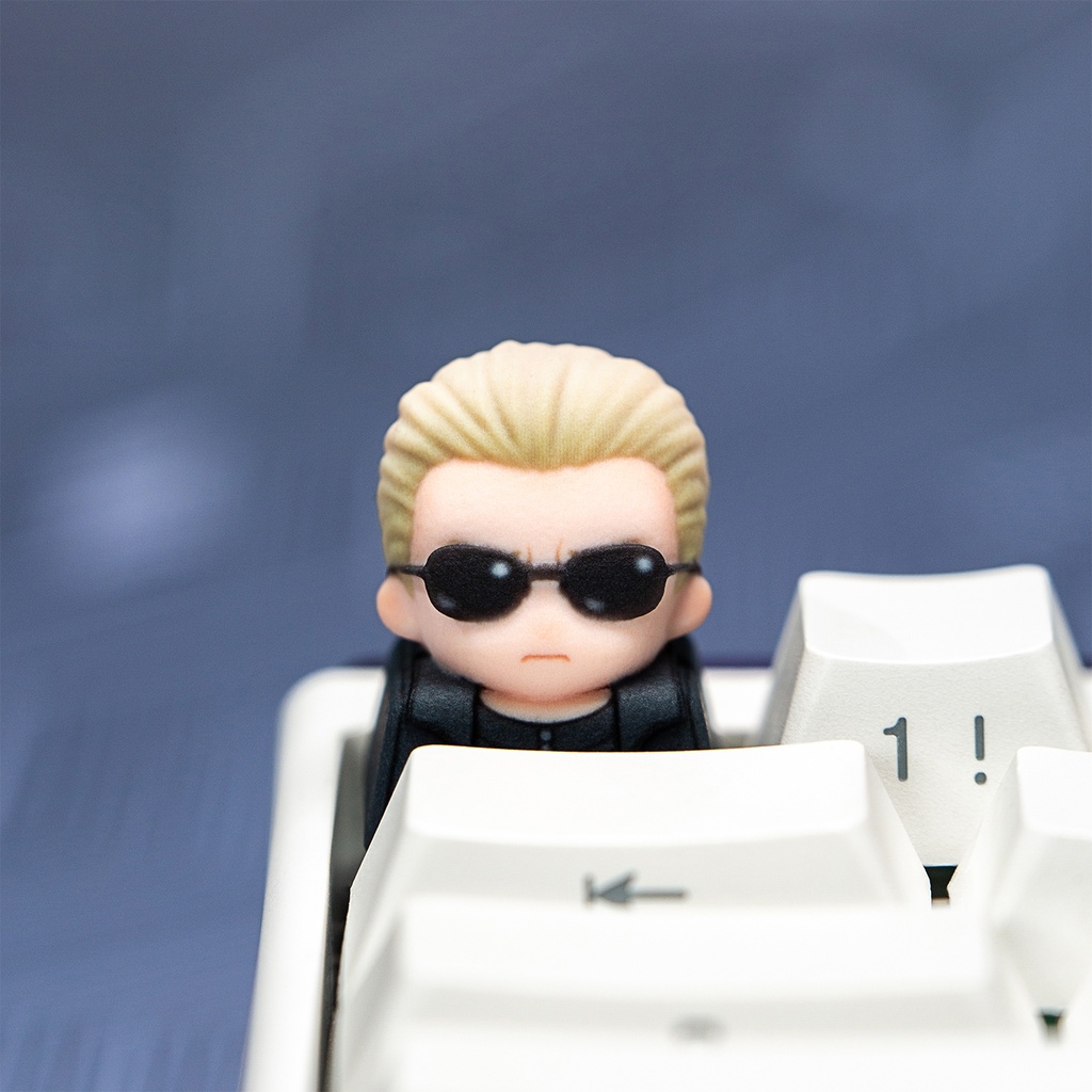 バイオハザード風 ファンメイド デフォルメ キーキャップ 第2弾 グレース ウェスカー クリス レベッカ 単品 MX軸/メカニカルキーボード対応 高精細レジン製 同人グッズ