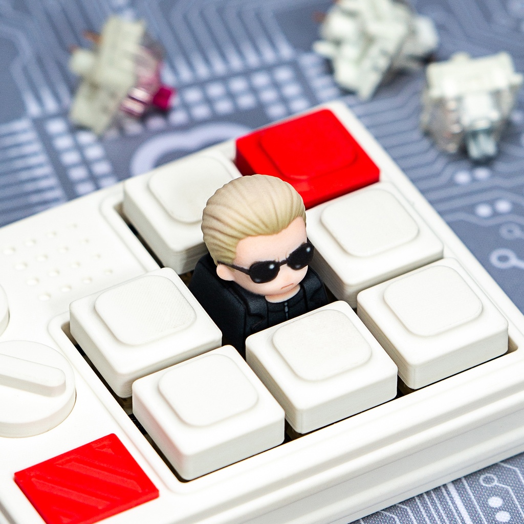 バイオハザード風 ファンメイド デフォルメ キーキャップ 第2弾 グレース ウェスカー クリス レベッカ 単品 MX軸/メカニカルキーボード対応 高精細レジン製 同人グッズ