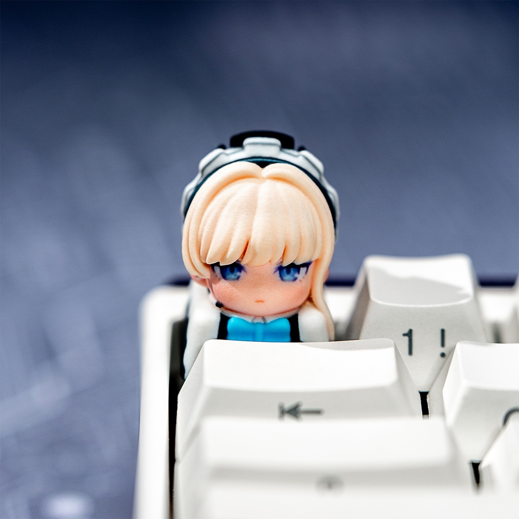 ブルアカ ブルーアーカイブ風 キャラ立体キーキャップ Vol.1 (ミカ/シロコ/コハル/トキ/アスカ/ユウカ 6種) シャーレ ゲヘナ トリニティ 先生向け デフォルメキーキャップ Cherry MX/磁気軸対応 ファンメイド同人グッズ