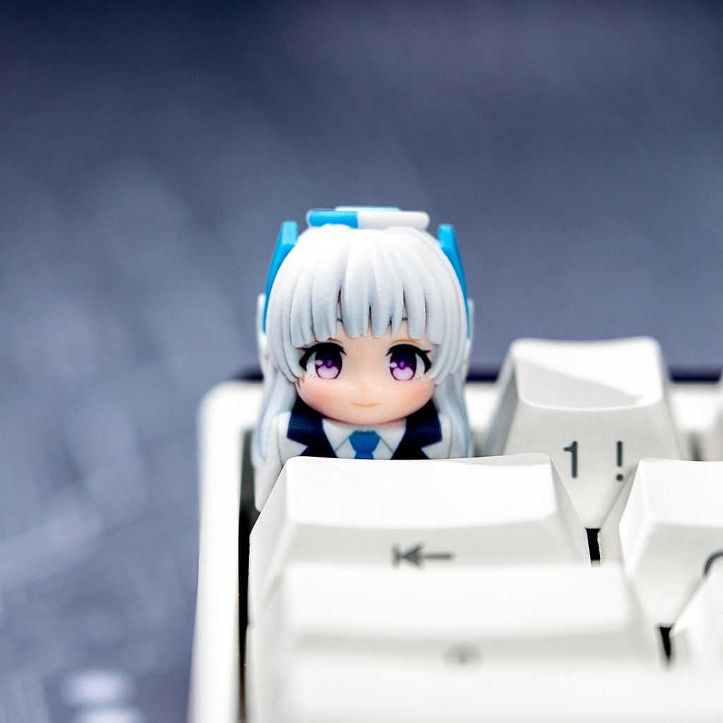 ブルーアーカイブ ブルアカ風 3Dデフォルメ キーキャップ Vol.2 (ヒナ/プラナ/ノア/リオ/ココナ/キキョウ 6種) キヴォトス 先生デスク 周辺機器 Cherry MX/磁気軸対応 非公式同人グッズ