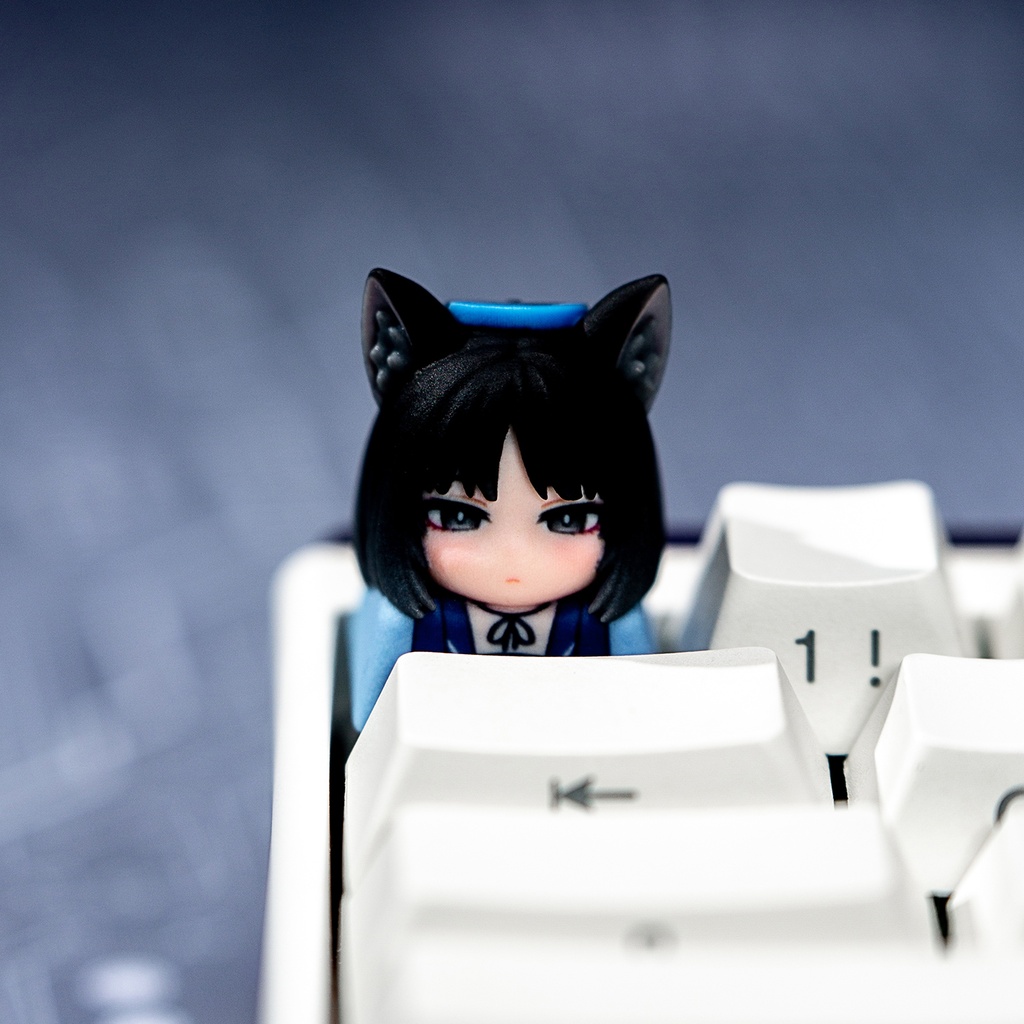 ブルーアーカイブ ブルアカ風 3Dデフォルメ キーキャップ Vol.2 (ヒナ/プラナ/ノア/リオ/ココナ/キキョウ 6種) キヴォトス 先生デスク 周辺機器 Cherry MX/磁気軸対応 非公式同人グッズ
