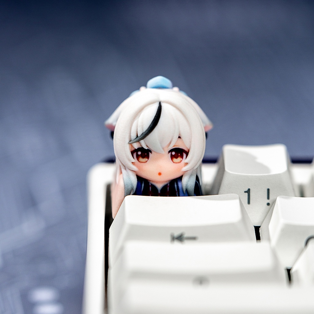 ブルーアーカイブ ブルアカ風 3Dデフォルメ キーキャップ Vol.2 (ヒナ/プラナ/ノア/リオ/ココナ/キキョウ 6種) キヴォトス 先生デスク 周辺機器 Cherry MX/磁気軸対応 非公式同人グッズ