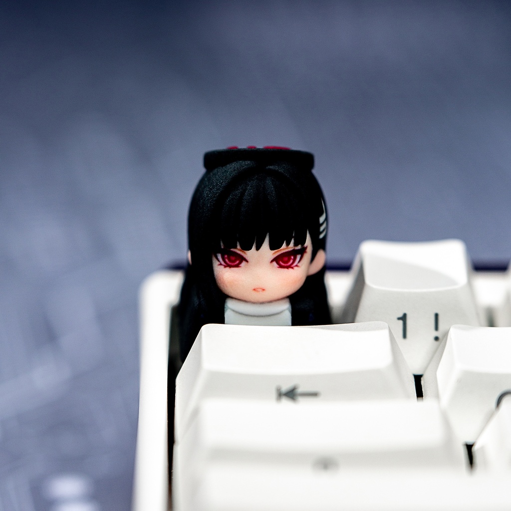 ブルーアーカイブ ブルアカ風 3Dデフォルメ キーキャップ Vol.2 (ヒナ/プラナ/ノア/リオ/ココナ/キキョウ 6種) キヴォトス 先生デスク 周辺機器 Cherry MX/磁気軸対応 非公式同人グッズ